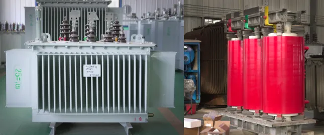 oil immersed transformer and a dry-type transformer oil immersed transformer and a dry-type transformer